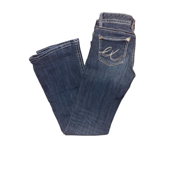 Express Jeans Dark Bootcut Size 4 - Picture 2 of 4